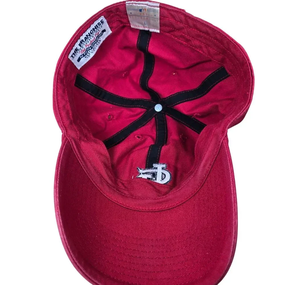 St Louis Cardinals Twins Enterprise Ball Cap Hat Fitted L Baseball MLB Red White